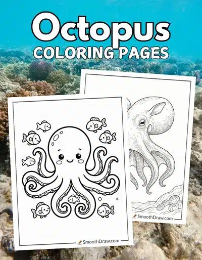 Octopus coloring pages f