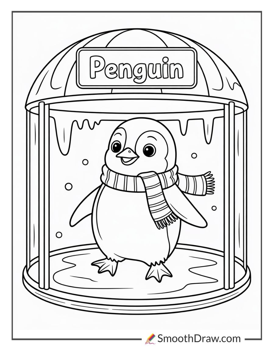 Penguin Waddling In The Zoo