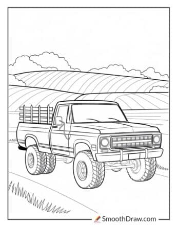Pickup Truck for Coloring