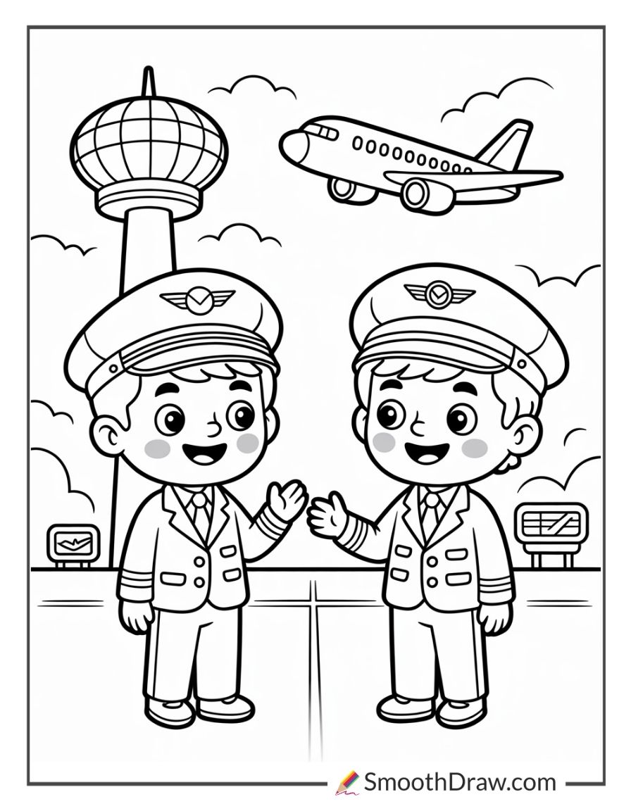 Pilot And Air Traffic Controller Talking