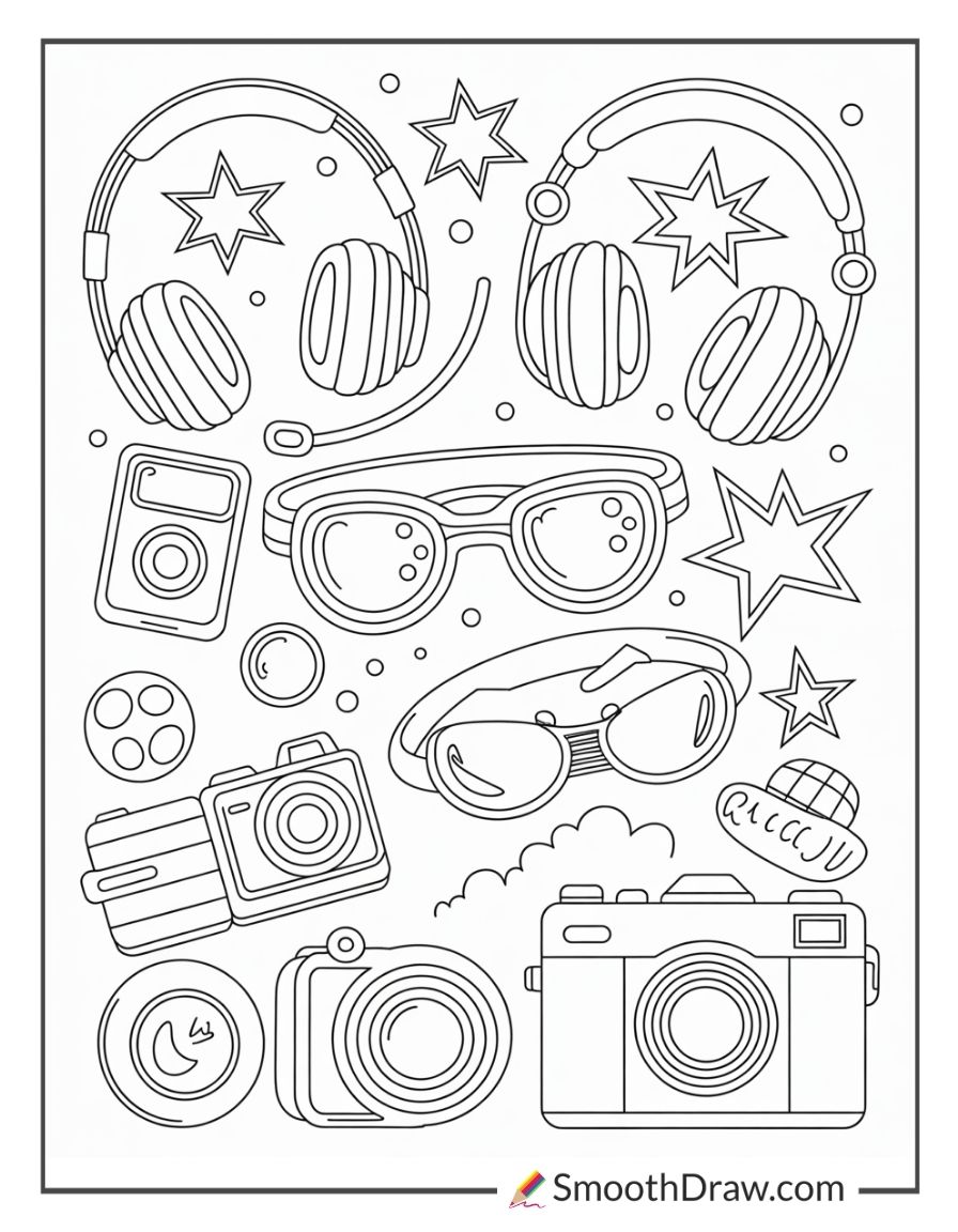 Pop Culture Icons Coloring Pages