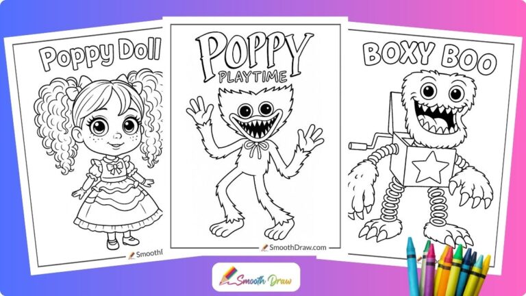 22 Poppy Playtime Coloring Pages (Free Downloads)