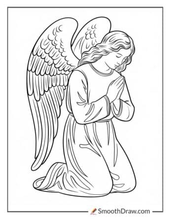 Praying Angel with Hands Together
