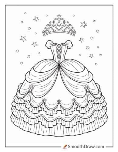 Princess Ball Gown With Tiara
