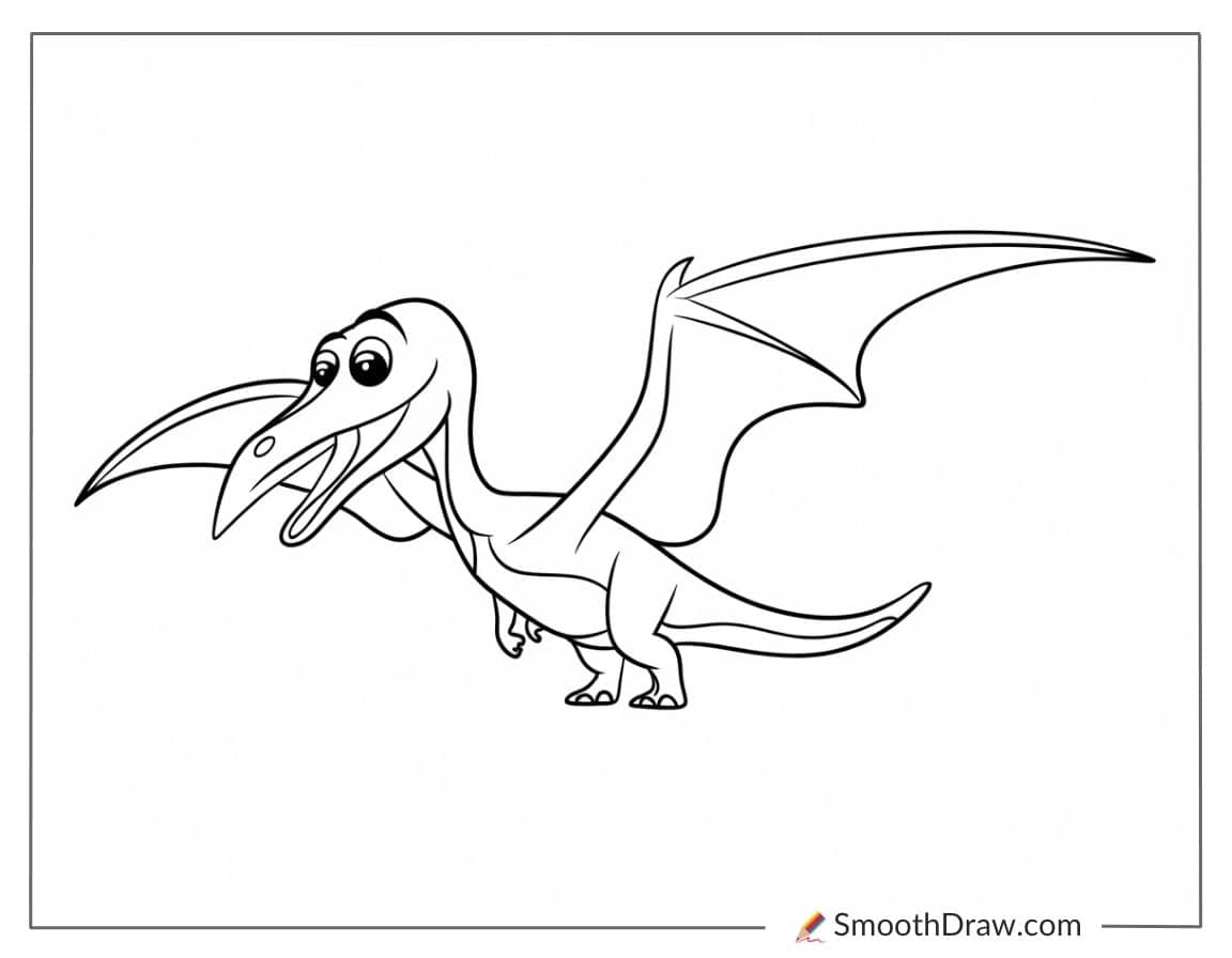 Pterodactyl coloring page