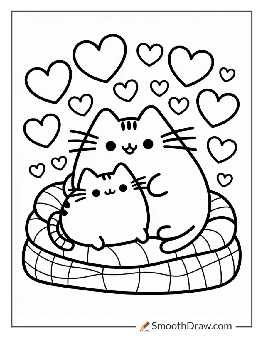 Pusheen Cuddling With Stormy