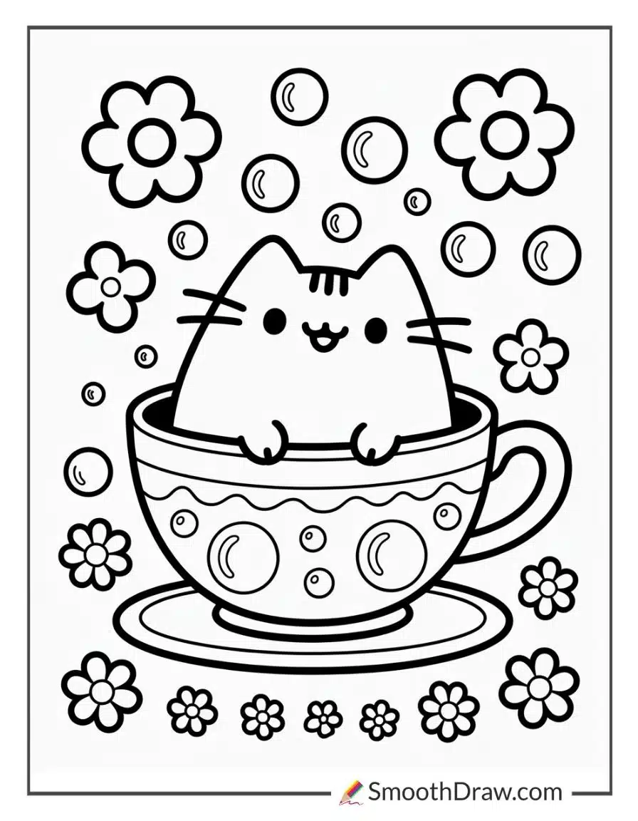 Pusheen In A Teacup