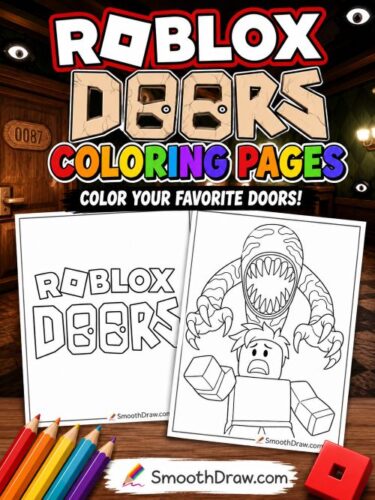 Roblox Doors coloring pages f