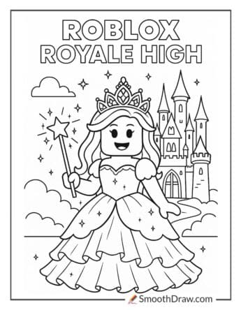 Roblox Royale High Coloring Pages