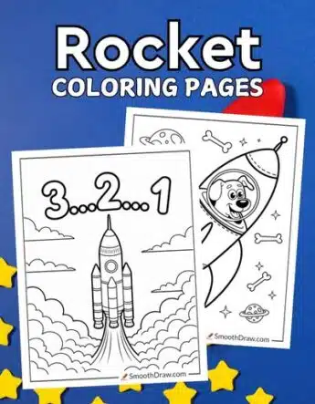 Rocket coloring pages f