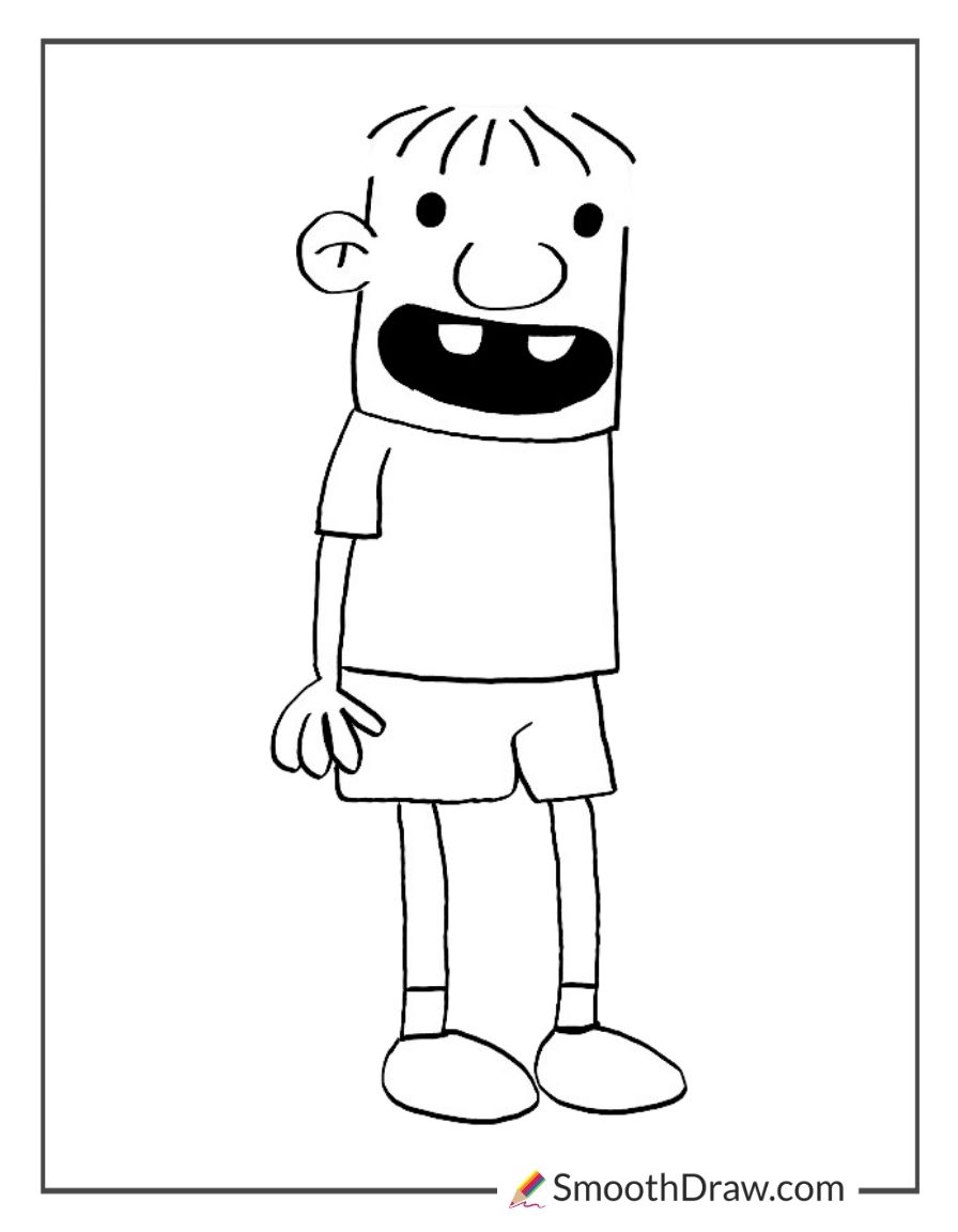 Rowley Jefferson Smiling Coloring Page