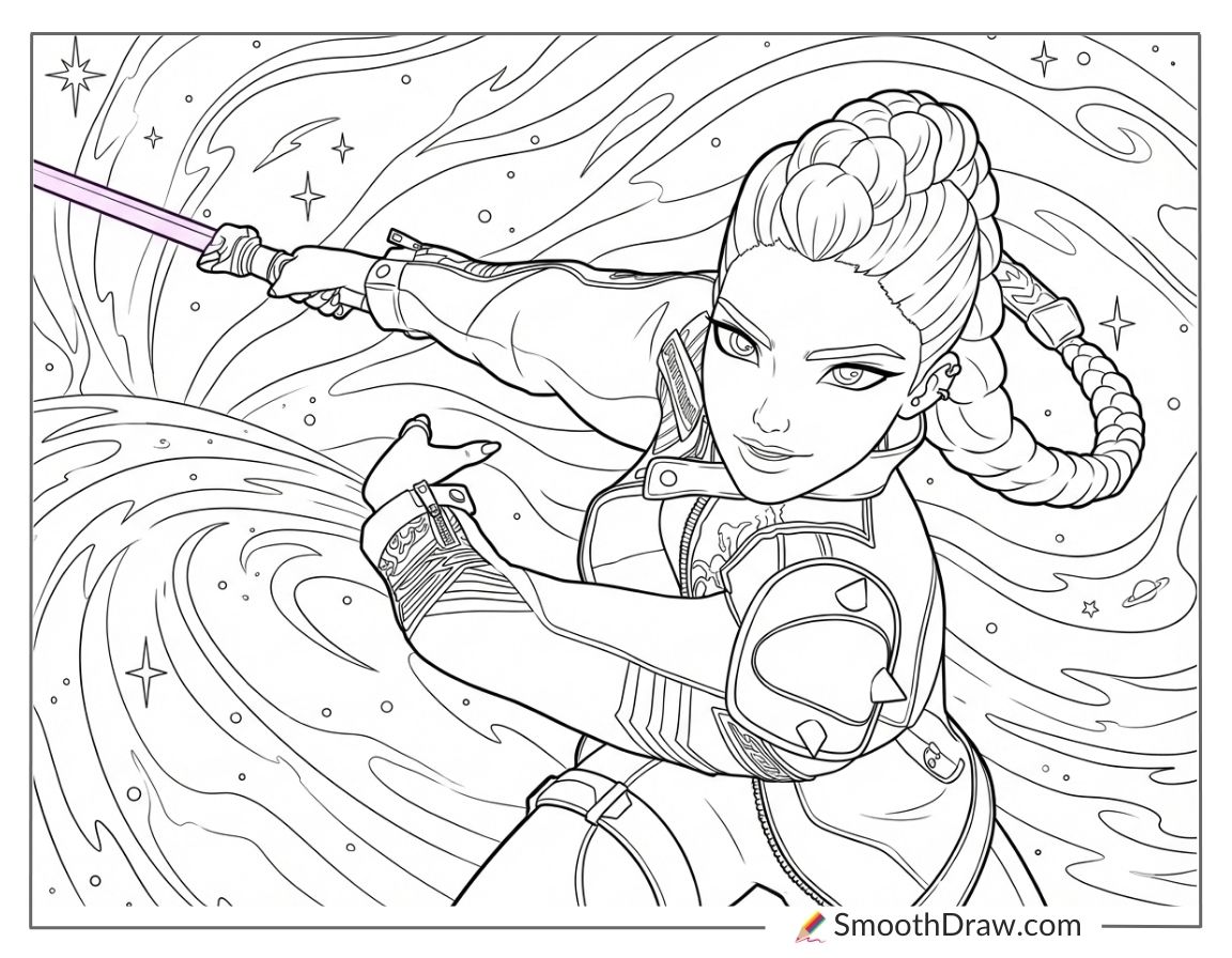 Rumi Battling Gwi Ma Demons