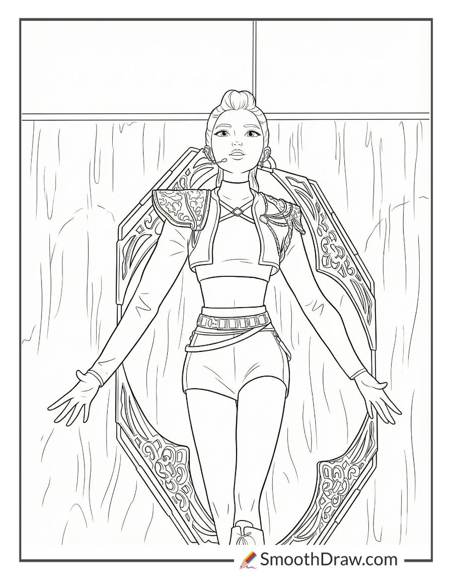 Rumi Golden Coloring Page