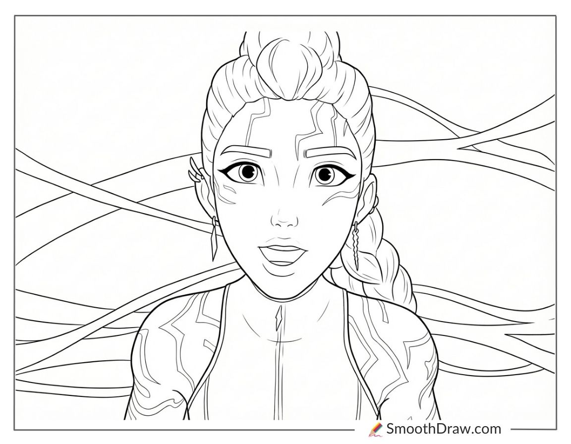 Rumi Half Demon Patterns Glowing