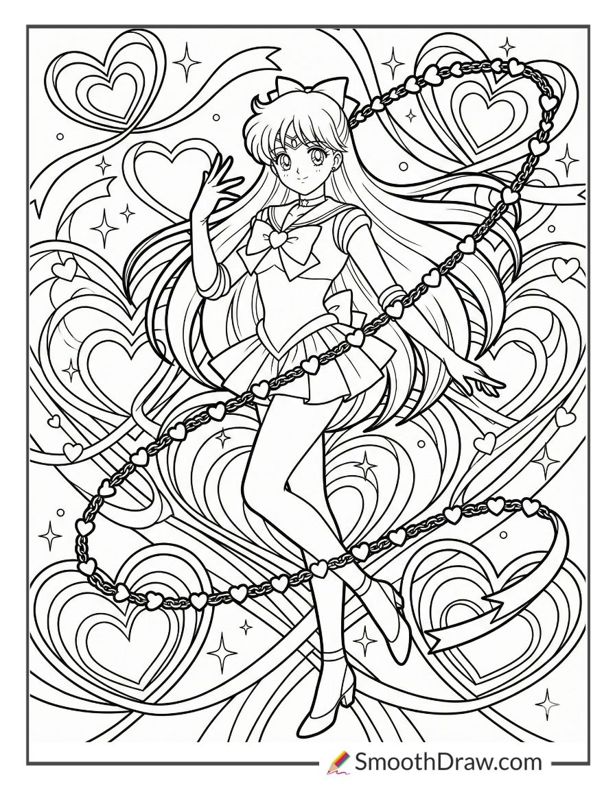 Sailor Venus Posing With Her Chain