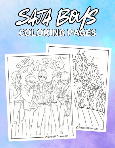 Saja Boys coloring pages f
