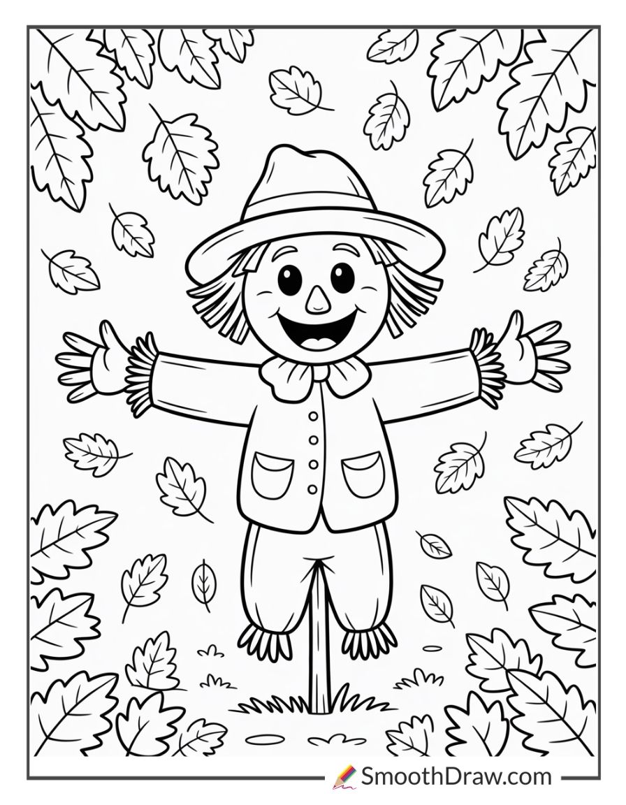 Scarecrow Smiling With Open Arms