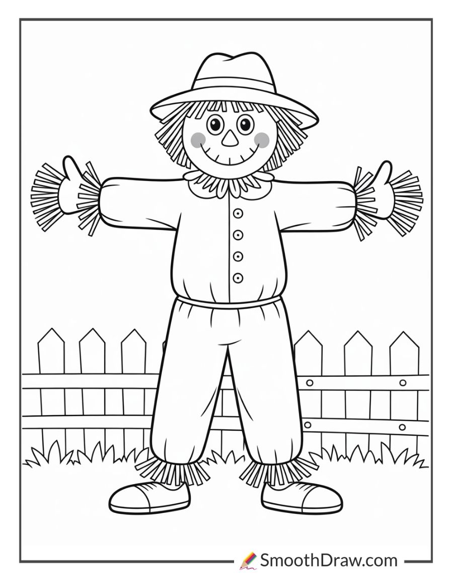 Scarecrow With Straw Sticking Out