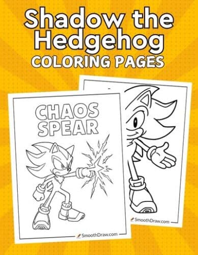 Shadow the Hedgehog coloring pages f