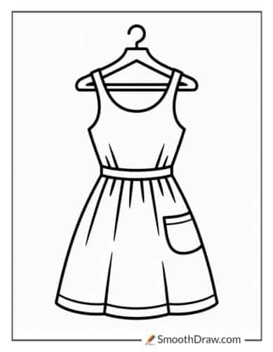 Simple Summer Dress On Hanger