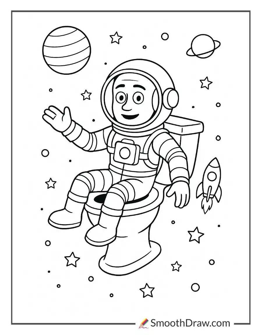 Skibidi Toilet In Outer Space