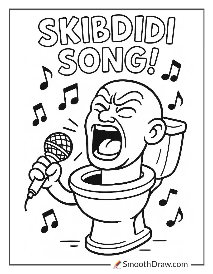 Skibidi Toilet Singing Loudly