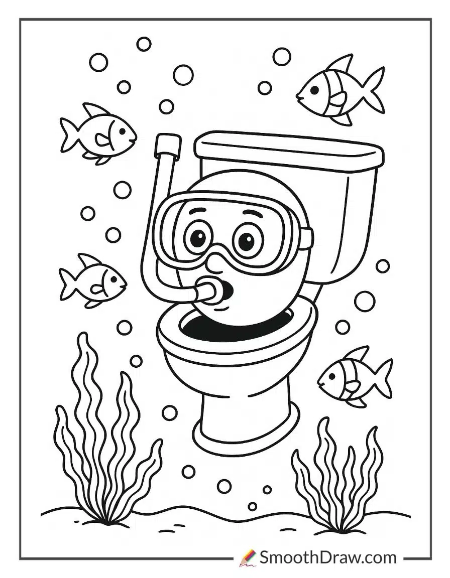 Skibidi Toilet Underwater Adventure