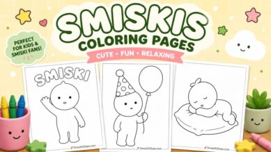 Simski Printable 58 Smiskis Coloring Pages (Free PDF Printables)