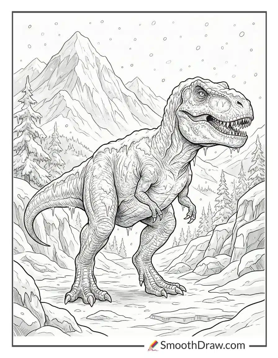 Snowy Mountain T Rex Adventure
