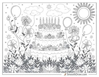 Spring Birthday Cake