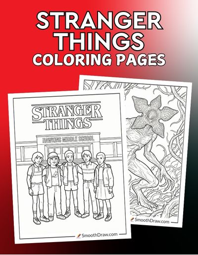 Stranger Things coloring pages f