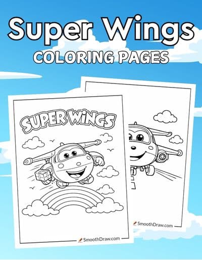 Super Wings coloring pages f