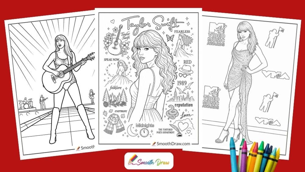 Taylor Swift Coloring pages