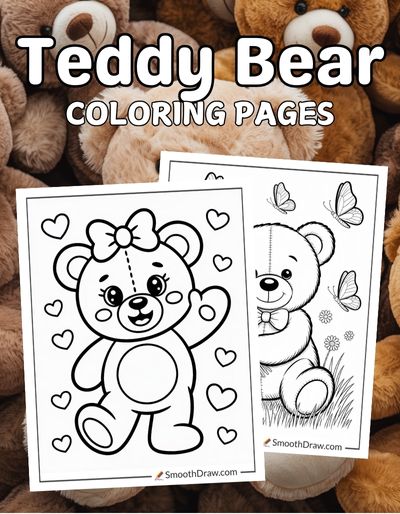Teddy Bear coloring pages f