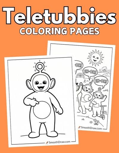 Teletubbies coloring pages f