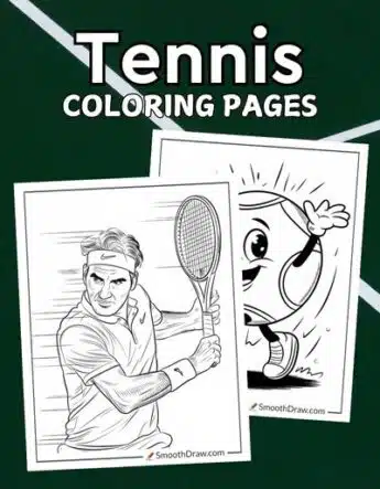 Tennis coloring pages