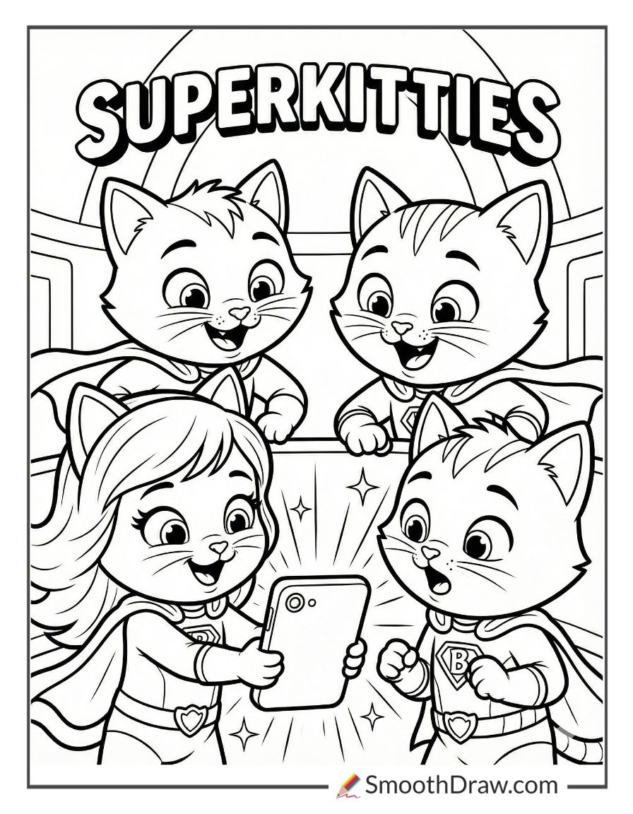 The Team Answering Their Glowing Kitty Caller Alert