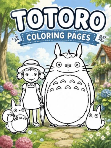 Totoro coloring pages f