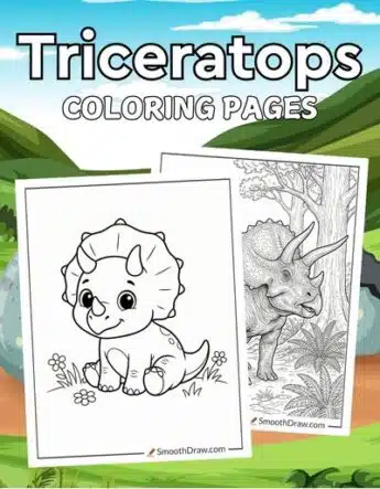 Triceratops coloring pages f