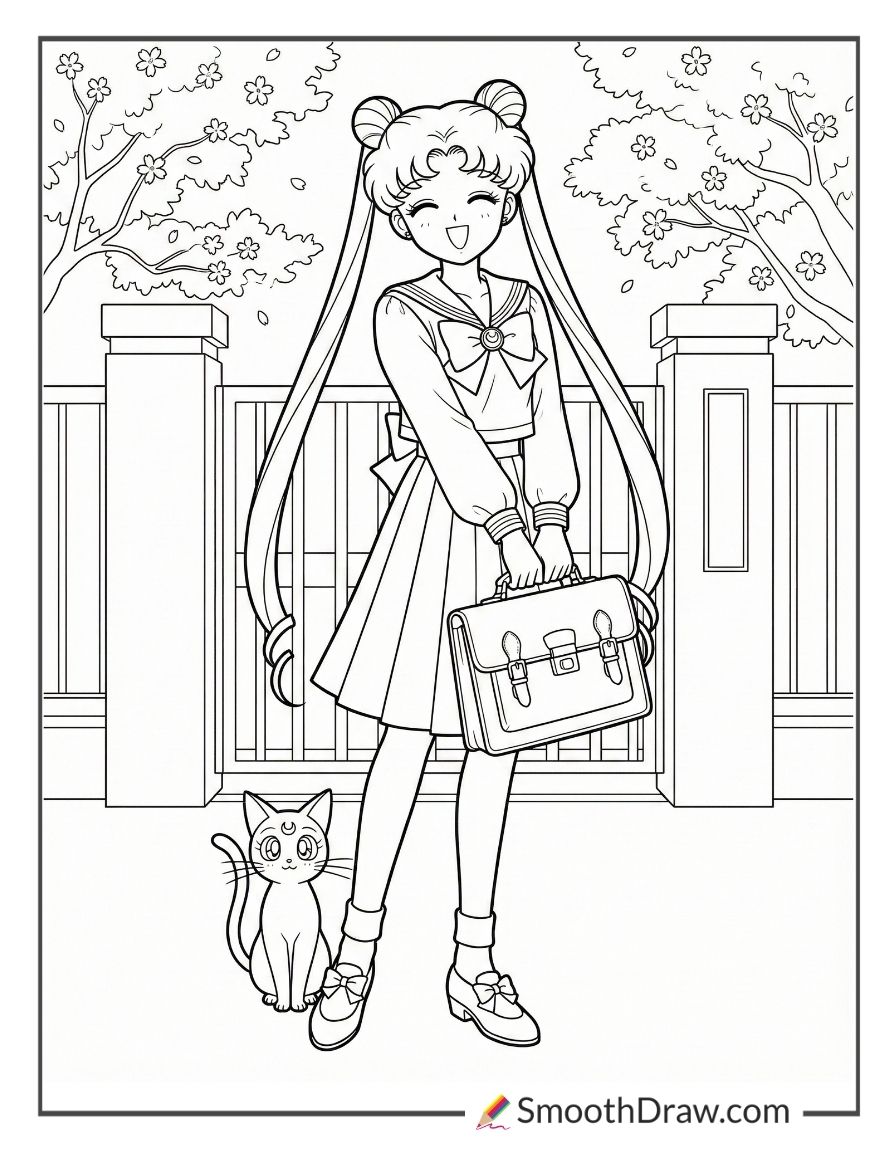 Usagi Tsukino In School Uniform