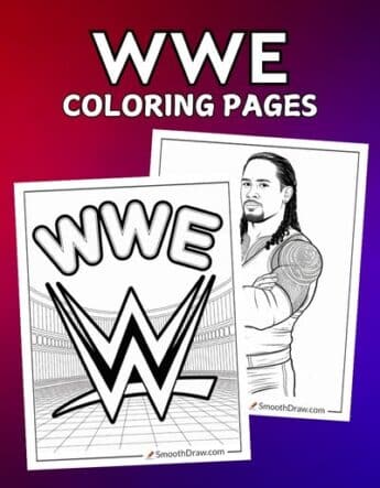 WWE coloring pages f