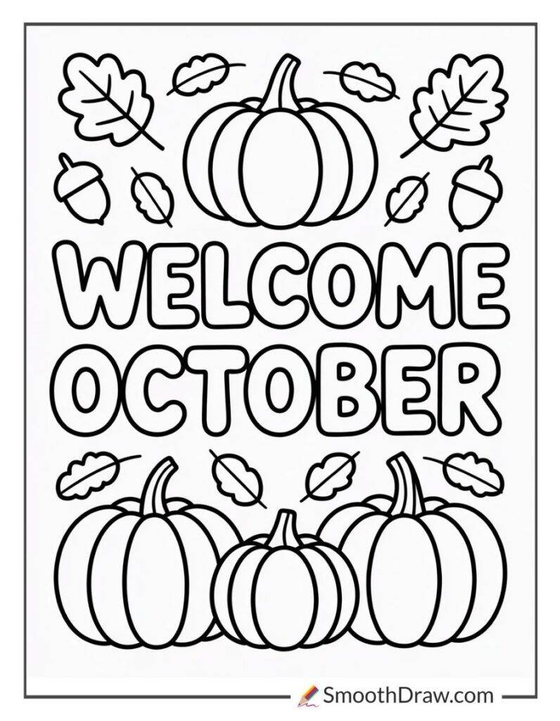 48 October Coloring Pages [Free Printables!]