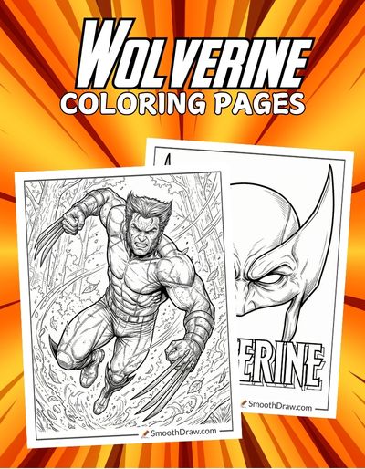 Wolverine coloring pages f