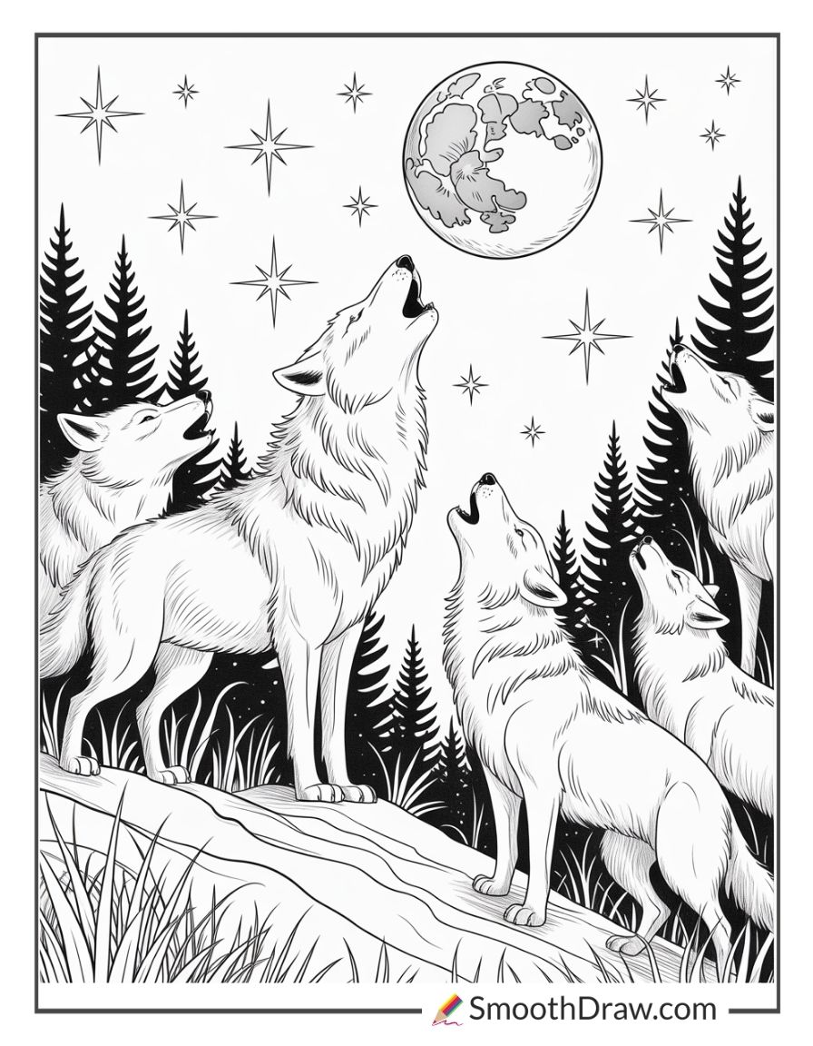 Wolves Howling At The Moon