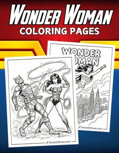 Wonder Woman coloring pages f