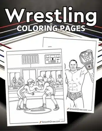Wrestling Coloring Pages f