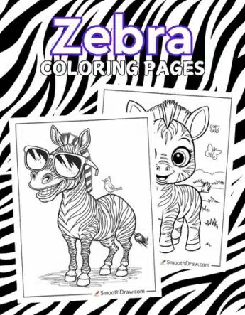 Zebra Coloring Pages