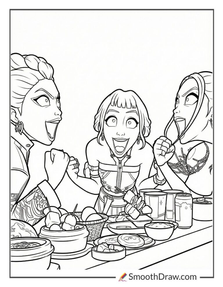 29 Free Zoey Kpop Demon Hunters Coloring Pages