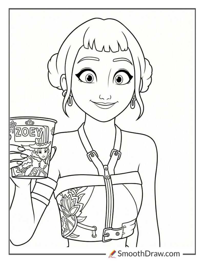 29 Free Zoey Kpop Demon Hunters Coloring Pages