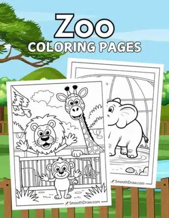 Zoo coloring pages